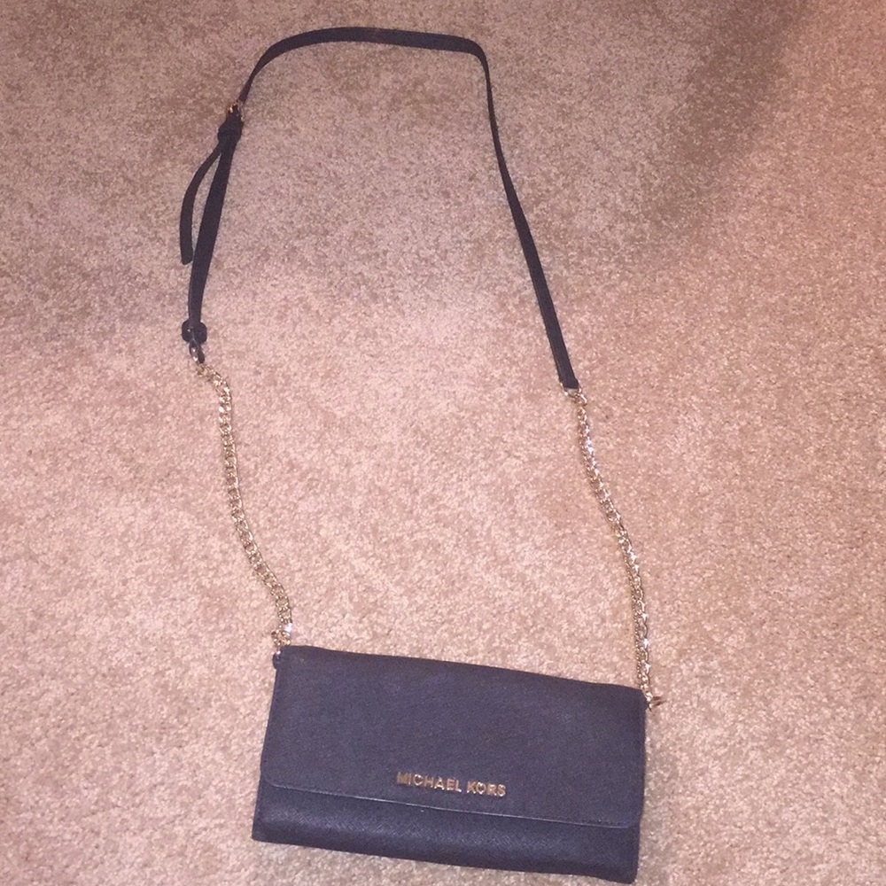 Michael Kors black wallet/crossbody